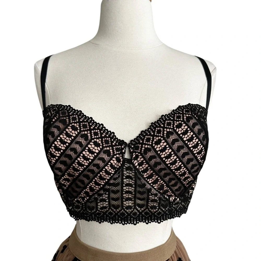 ADORE ME Nymphodora‎ Contour Balconette Black Bra Romantic Feminine Lingerie